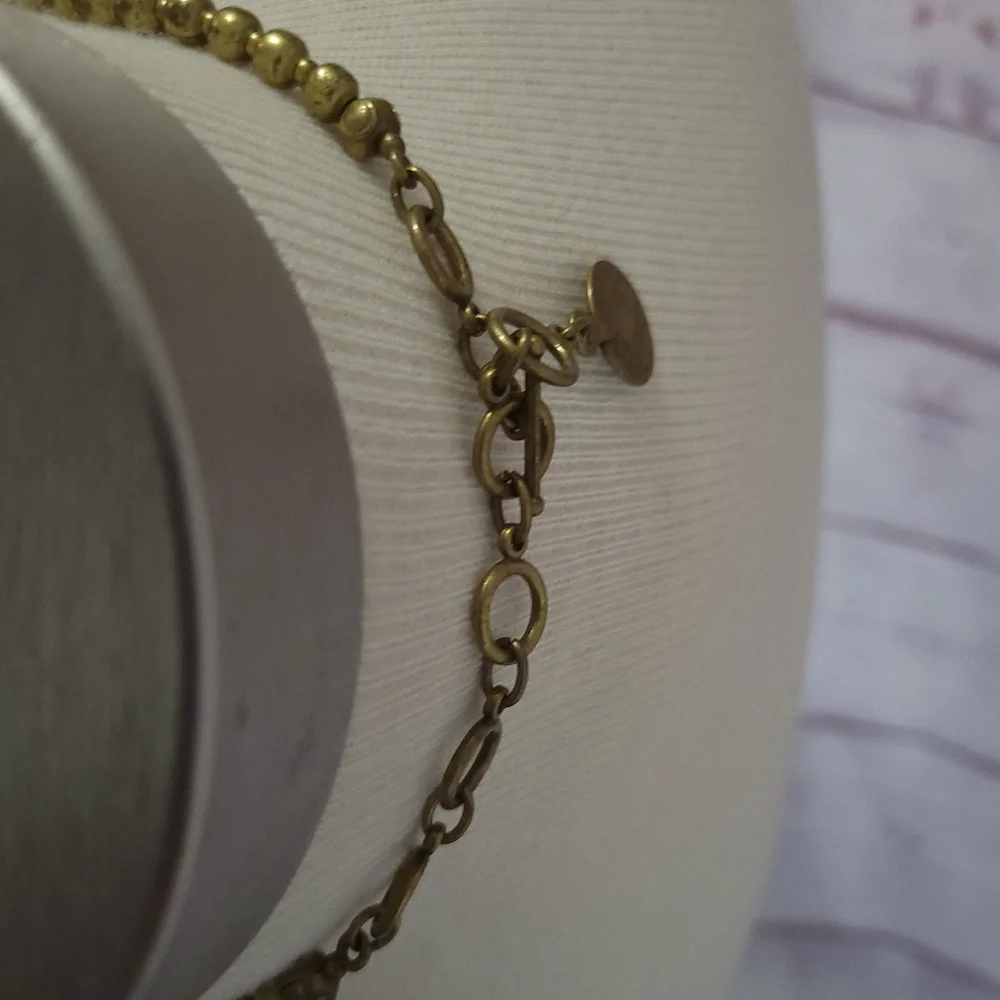Child of Wild Bodrum Necklace Brass Chunky Coin - Picture 10 of 12